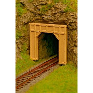 N Scale Wooden Tunnel Portal - Single Track - Model Railroad Scenery Train 1:160